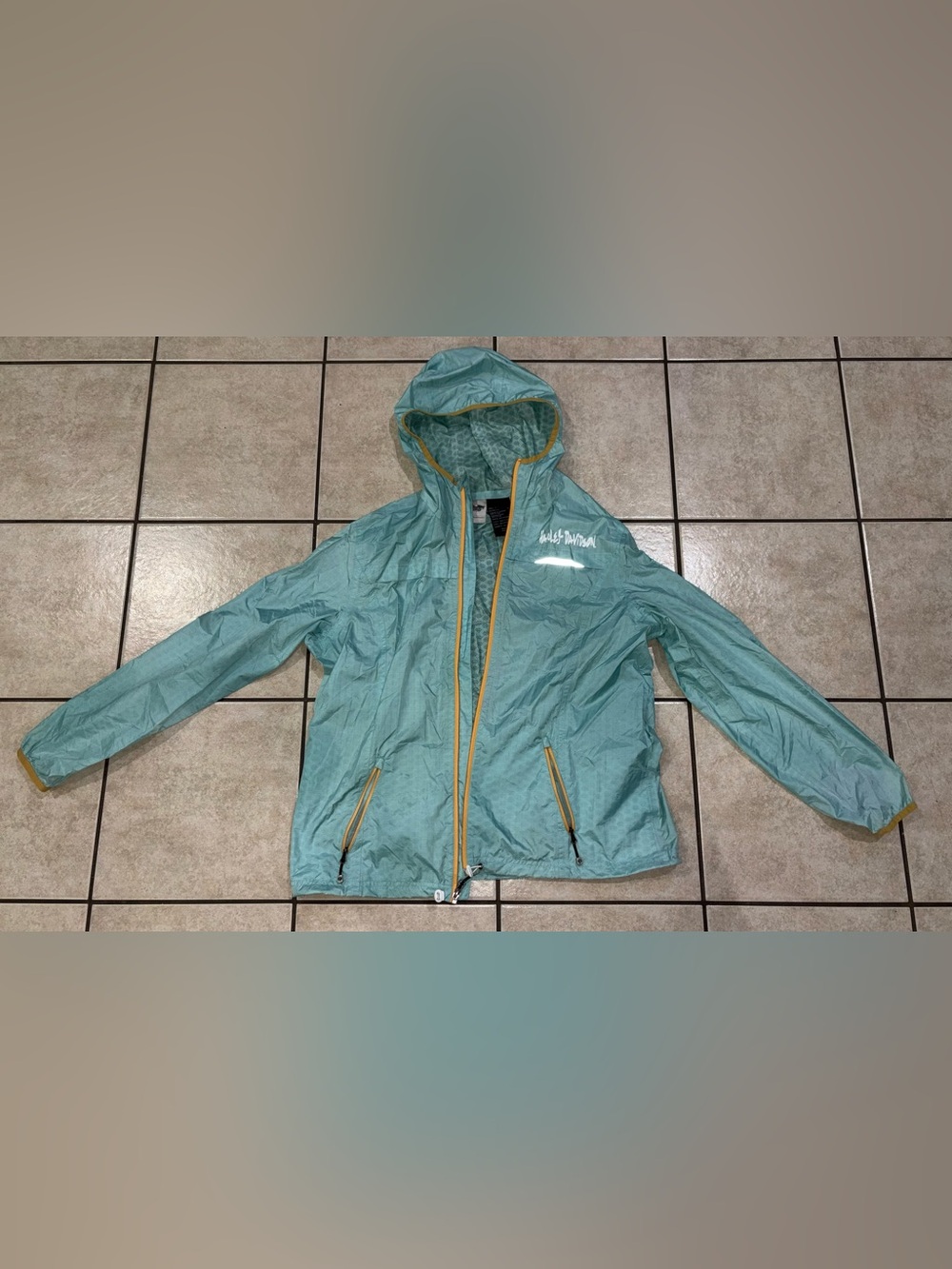 Harley-Davidson XL womens Teal Jacket with Yellow Trim